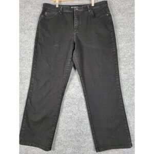 Lee Relaxed Fit Black Denim‎ Jeans Women's Size 18 Short